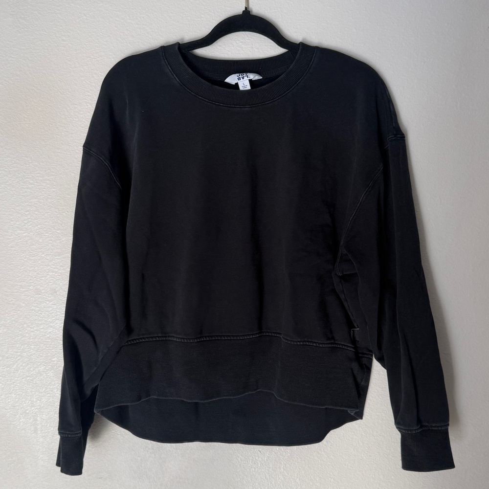 Joy Lab Crewneck Sweatshirt in Black, L